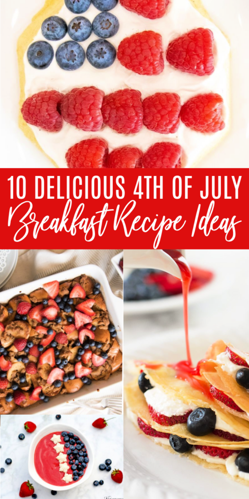 Fourth of July Breakfast Ideas are a great way to start your morning off great. These are delicious and easy to whip up in no time! #passion4savings #breakfast #recipe #idea #4thofjuly #patriotic #recipe #easy #best breakfast recipe