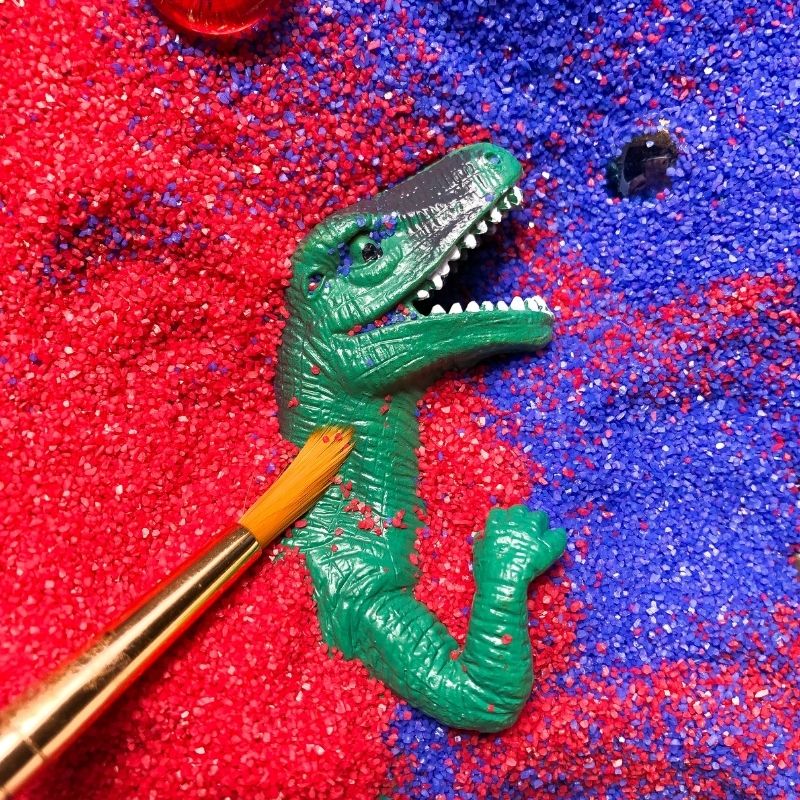 Dinosaur Sensory Bin is a fun and creative sensory bin for kids. This is a fun and easy dinosaur activity for kids you will want to try. #passion4savings #diy #activity #sensory #sensorybin #diyforkds #kids #fun #indoor #sensory sensory bin dino dig