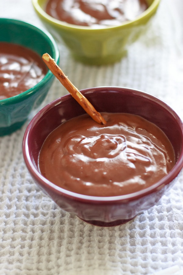 Nutella Pudding in a bowl 