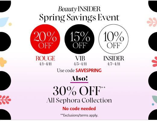 sephora savings event