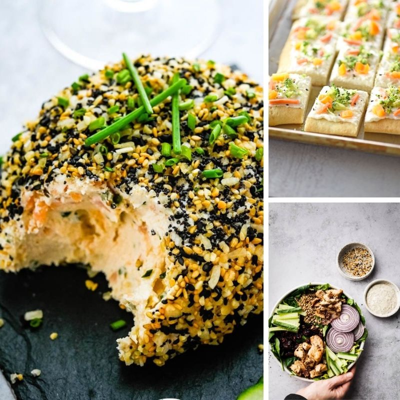 Check out these everything but the bagel seasoning recipes to try out. From salmon to chicken and all these easy appetizers and snacks. #passion4savings #everythingbutthebagel #seasoning #easy #snack #appetizer #dinner #chicken #salmon #appetizerrecipe bagel seasoning recipe ideas