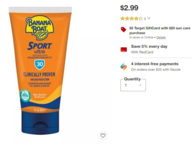 Banana Boat Sunscreen Coupons! Best Sales and Deals!