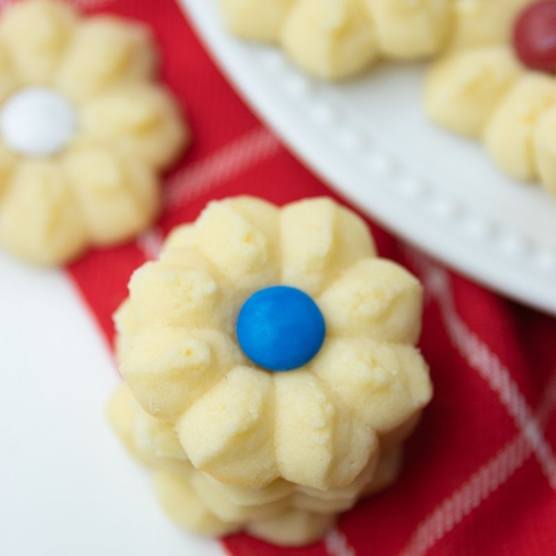 butter cookies on table 