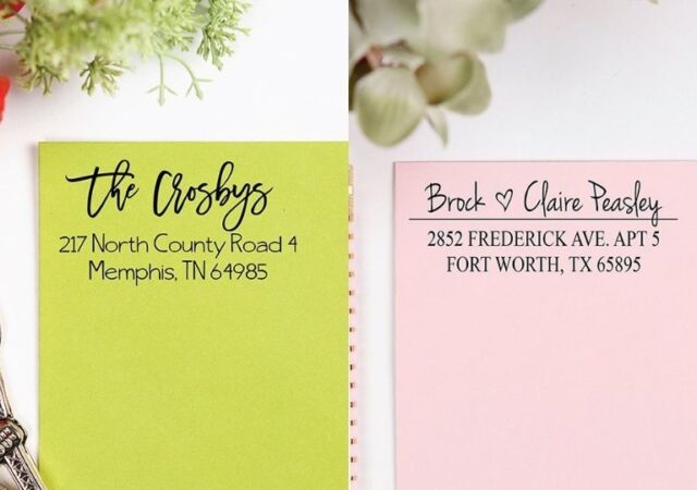 Personalized Address Stamps on Sale