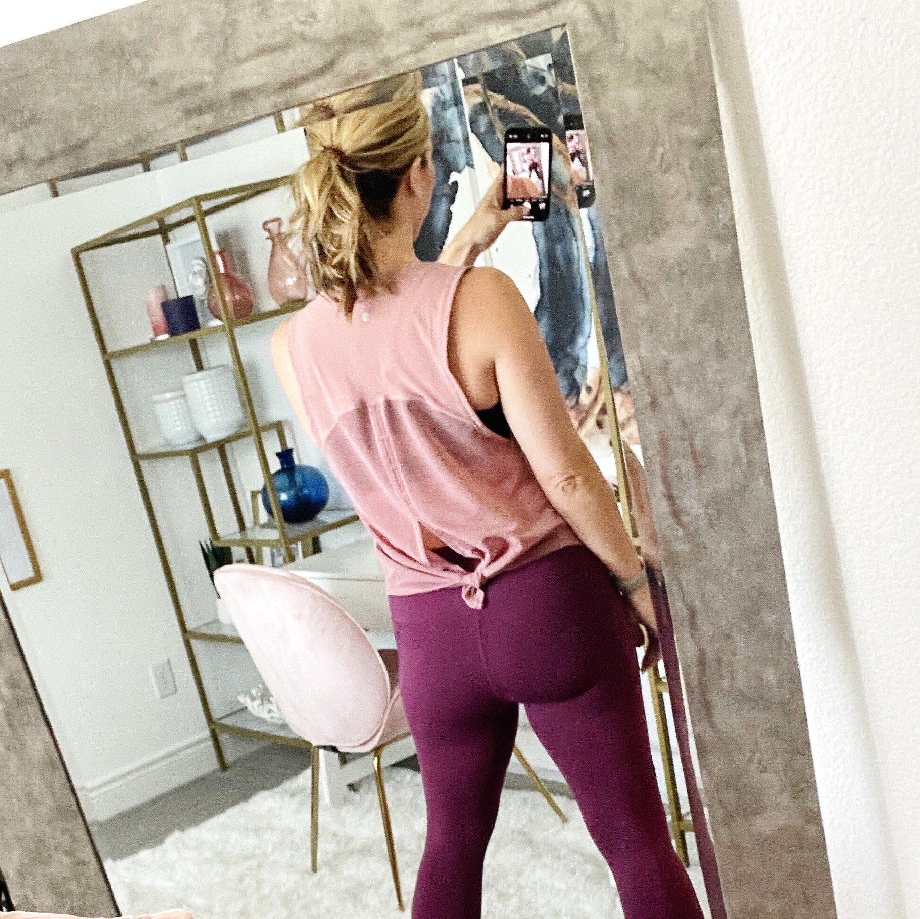 Tie Back Tank Top from Amazon CRZ Yoga