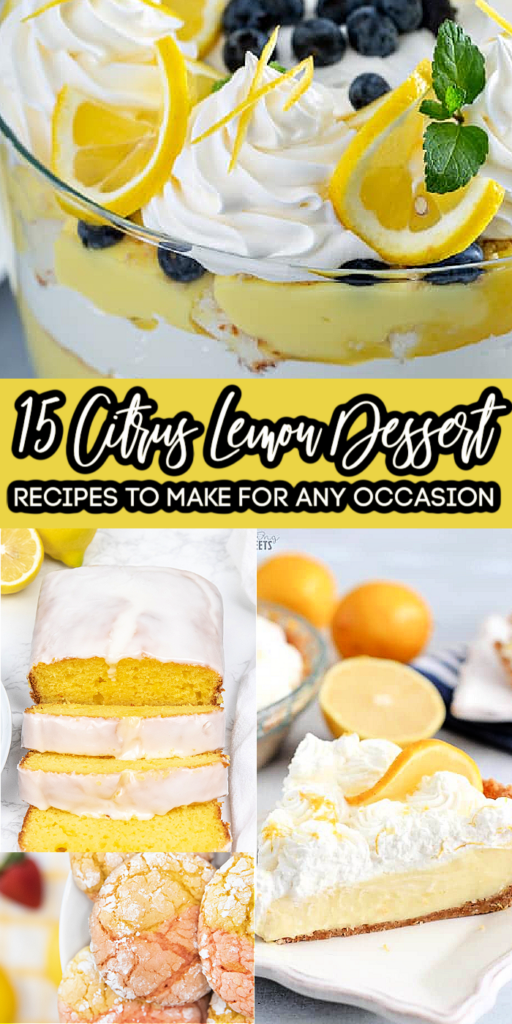 Serve up one or more of these refreshing lemon desserts. A great way to use fresh lemons up in a sweet way. Cakes, cookies, and so much more. #lemon #dessert #passion4savings #lemonrecipes #easy #homemade #fromscratch #easy #best #summer #spring lemon desserts