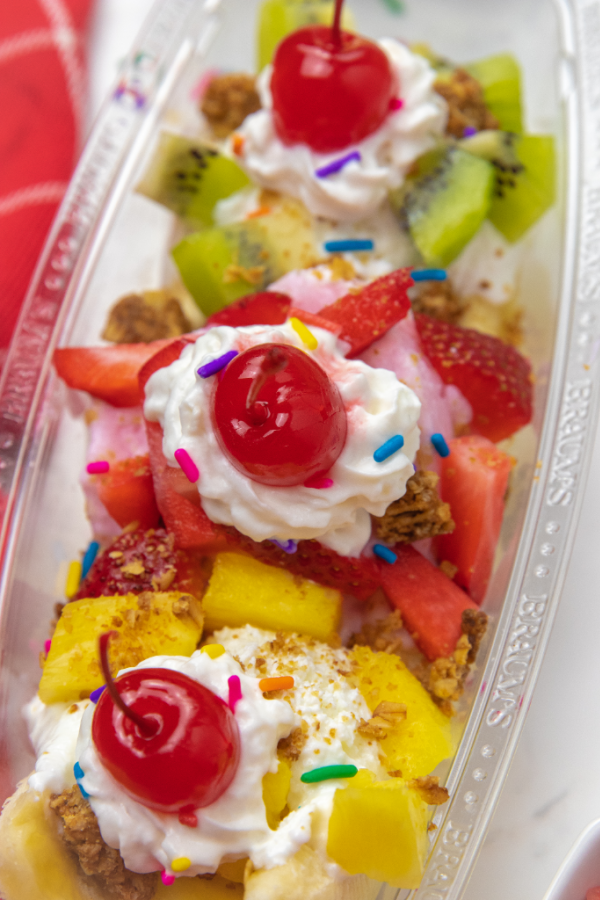 yogurt parfait on table 