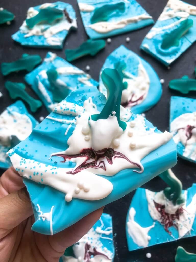 shark candy bark