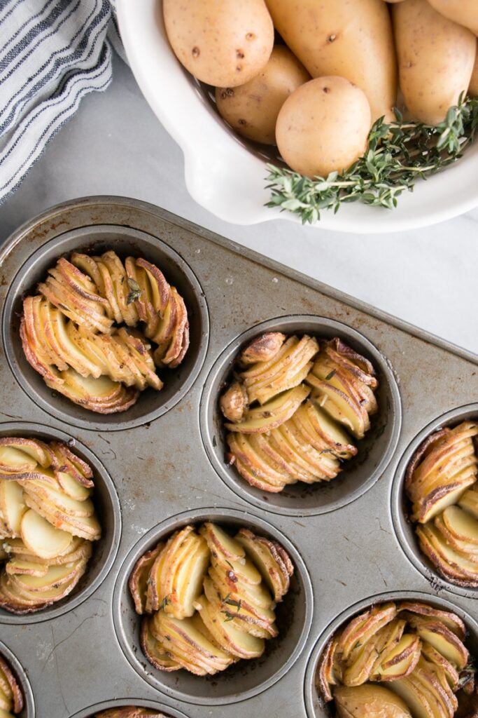 crispy sliced potatoes