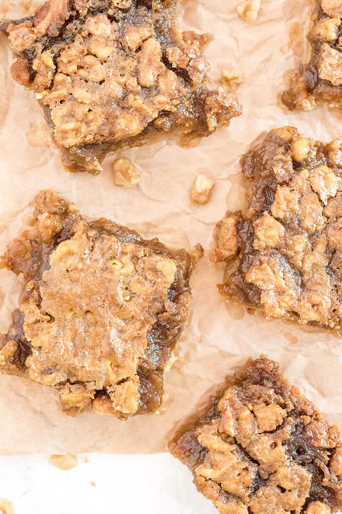 maple syrup bars on a tray