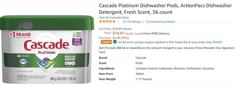 Best Deals on Cascade! I will have all the best Cascade deals for you!