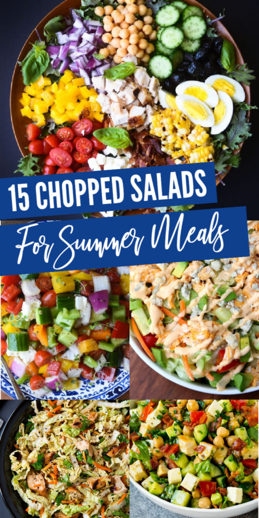 Give one or more of these chopped salad recipes a try. This is loaded with tasty summer flavors that are bursting with flavor in each bite. #salads #chopped #easy #summer #refreshing #easy #light #passionforsavings #dinner #Lunch chopped salads for summer