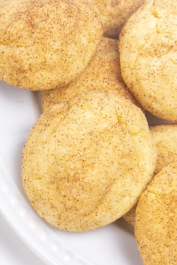 close up on snickerdoodles 