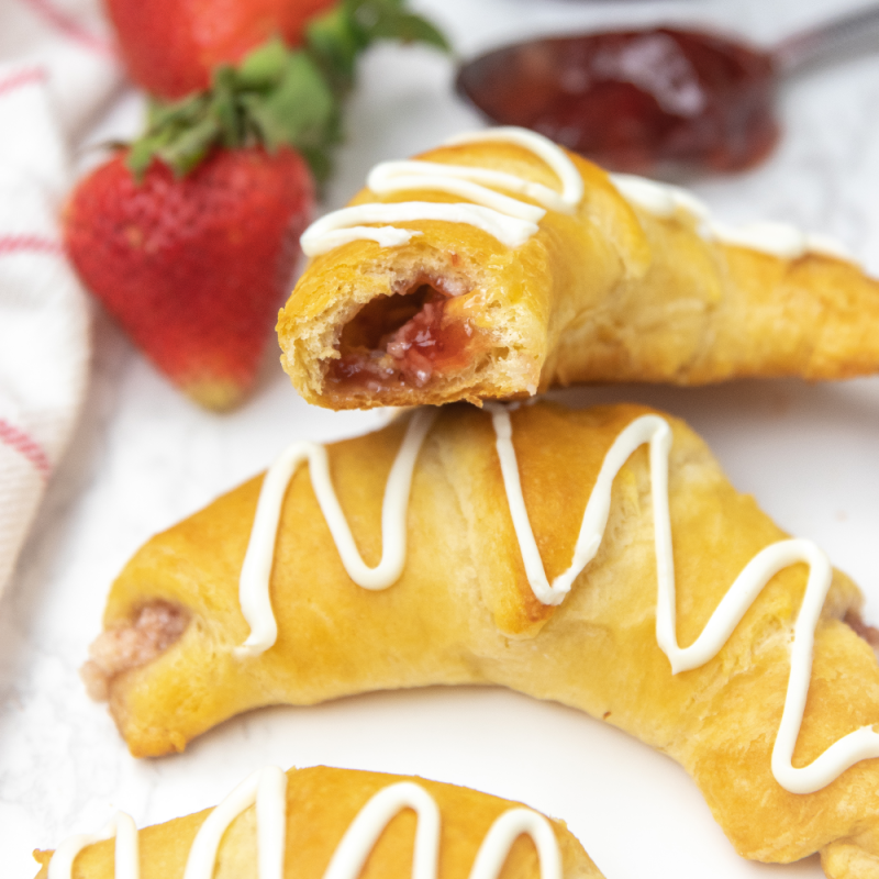 bite taken out of the crescent roll