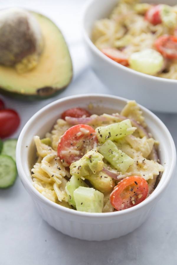 avocado salad in a bowl