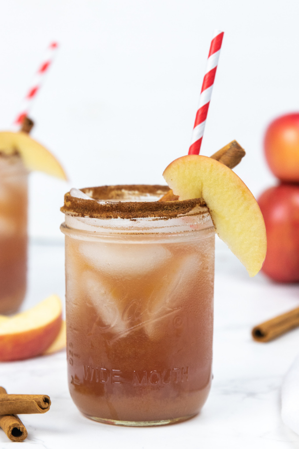 mason jar glass with punch