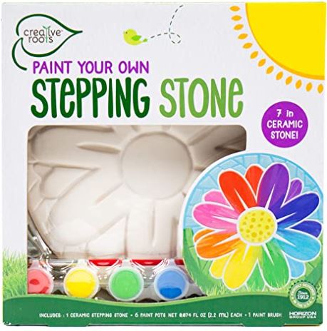 Paint your own stepping stone