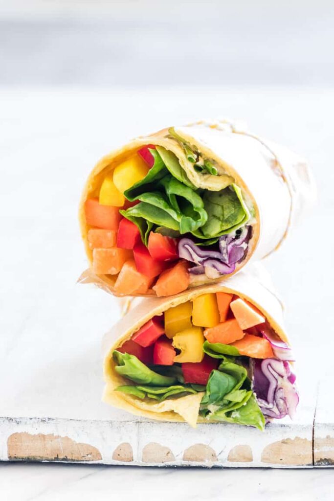 rainbow tortilla wrap 
