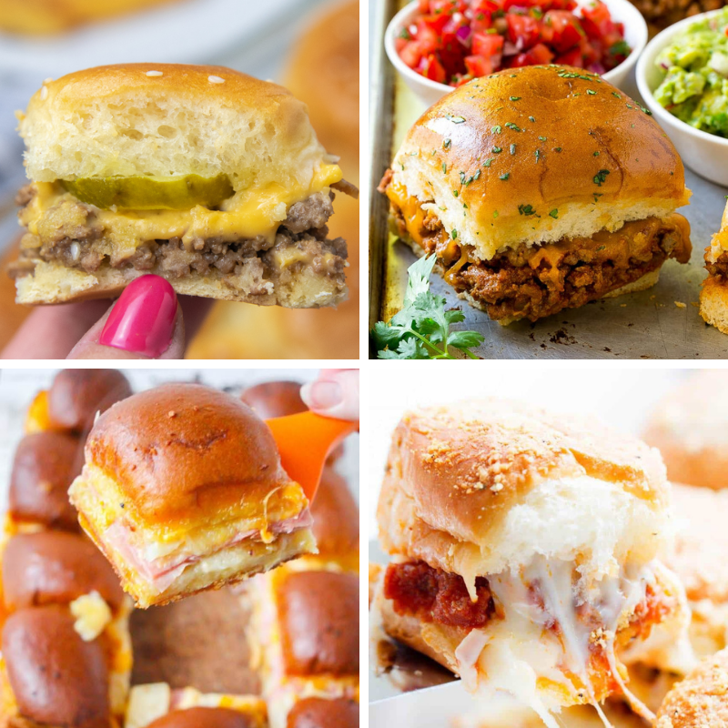 Serve up one or more of these Genius slider recipes. A simple slider bun that is filled with all your favorite fixings and baked to perfection! #passion4savings #sliders #easy #appetizer #dinner #simple #quick #nofuss simple dinner ideas