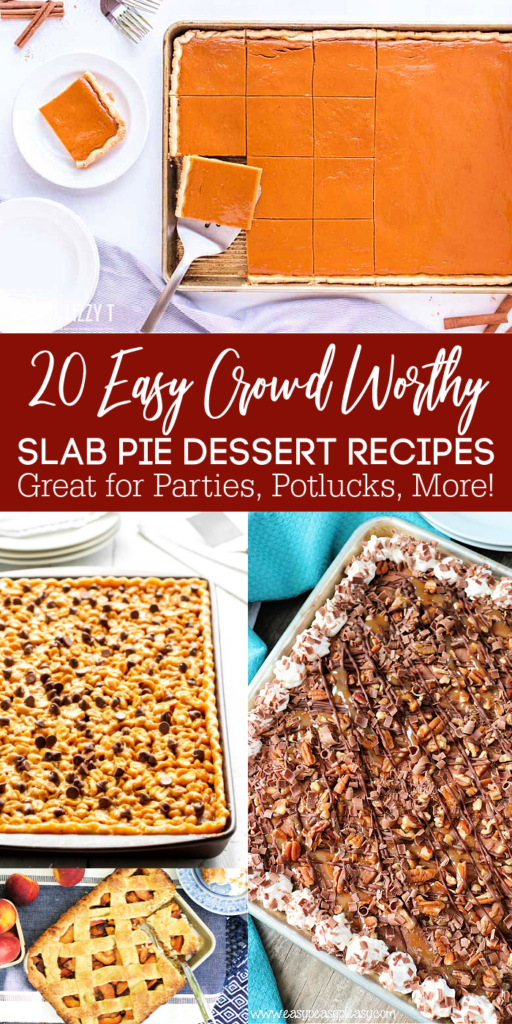 Try out one or more of these slab pie dessert recipes! Easy and quick ways to make a dessert that feeds a crowd, with minimal effort! #passion4savings #pie #slab #sheetpan #dessert #foracrowd #party #potluck #dessertrecipe #ideas #fun #delicious slab pie desserts