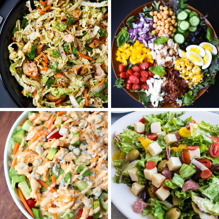 Give one or more of these chopped salad recipes a try. This is loaded with tasty summer flavors that are bursting with flavor in each bite. #salads #chopped #easy #summer #refreshing #easy #light #passionforsavings #dinner #Lunch summer salad recipes