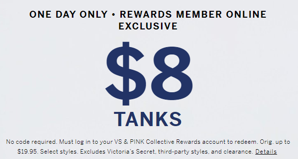 victoria secret tanks