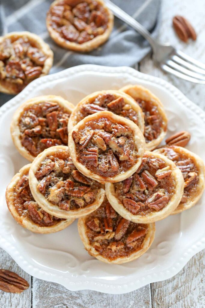 plate of pecan pies 