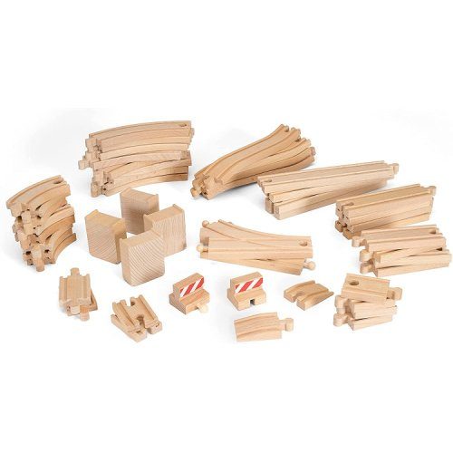 BRIO Wooden Train Track 50-Piece Set (1)