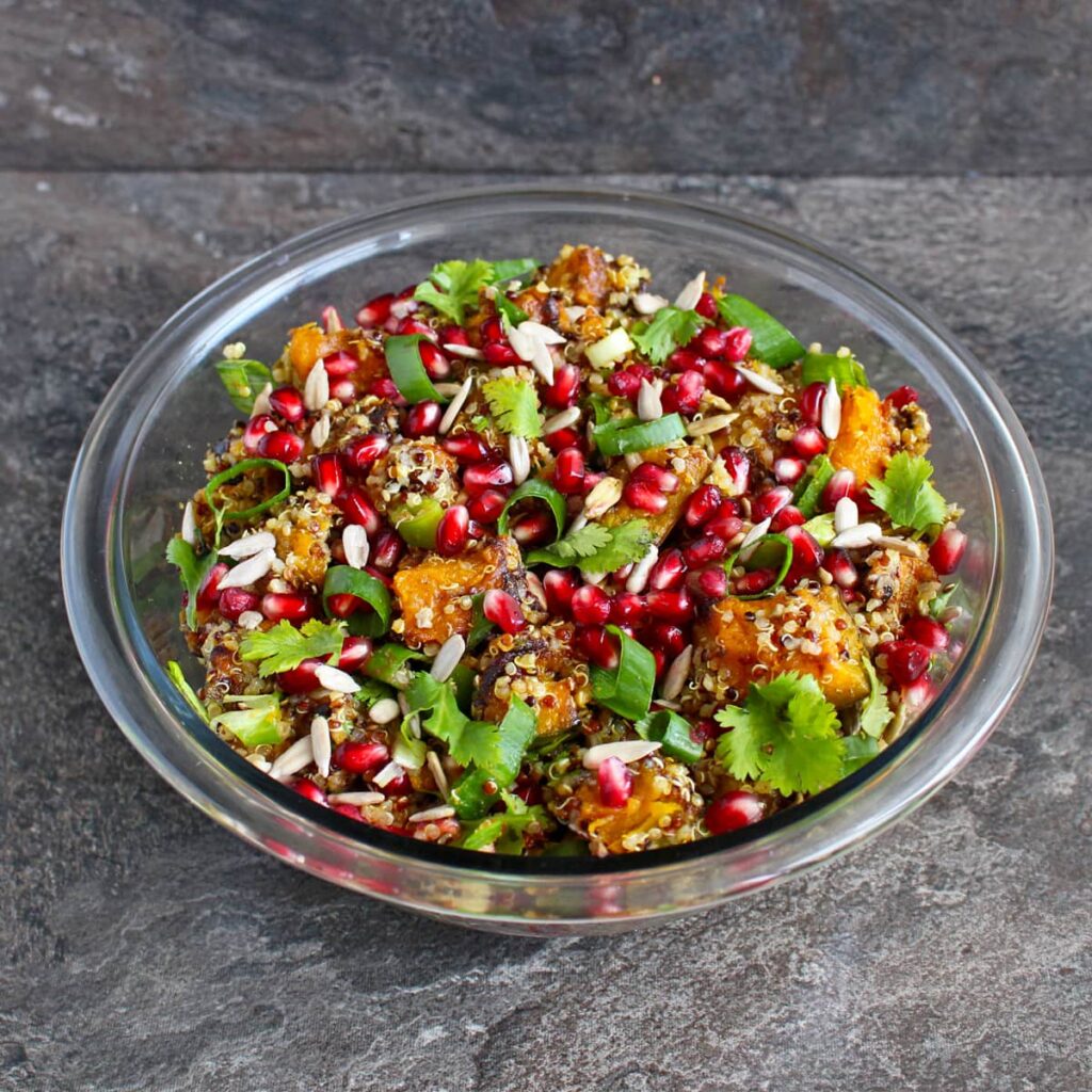 quinoa salad in a bowl 