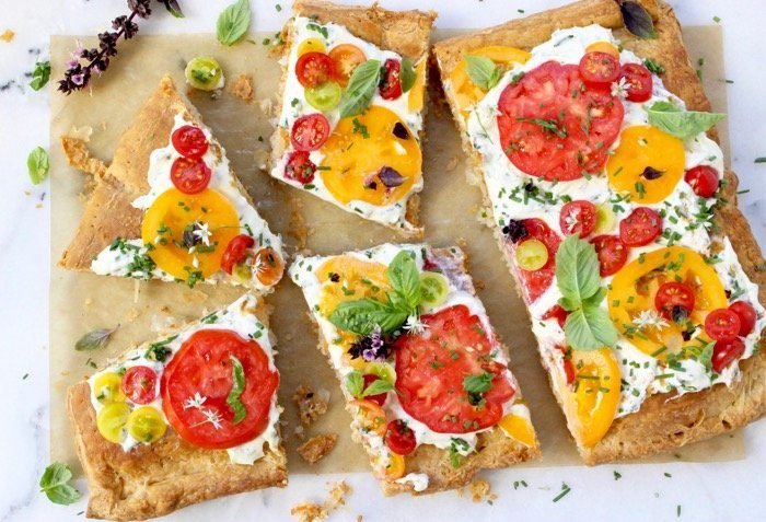tomato tart appetizer 