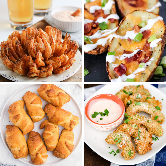 collage of appetizers 