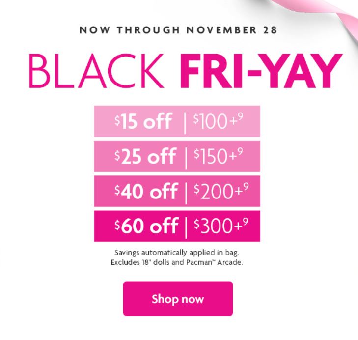 american girl black friday