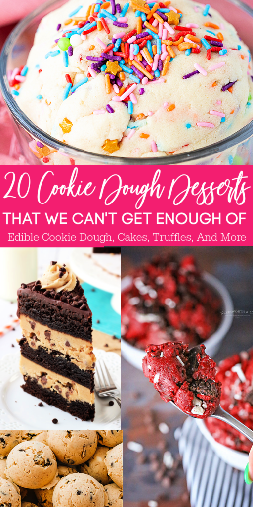 Check out these incredibly delicious Recipes for Cookie Dough Lovers! Simple, easy, and loaded with sweetness in every single bite. #passion4savings #dessert #cookiedough #easy #fun #simple #cake #cookies #cookiedoughrecipe #best #fromscratch cookie dough desserts