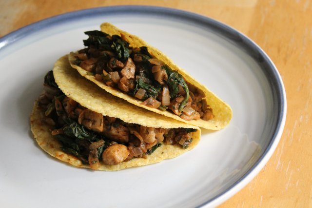 lentil tacos on a plate 