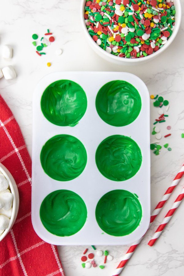 chocolate balls in a sphere