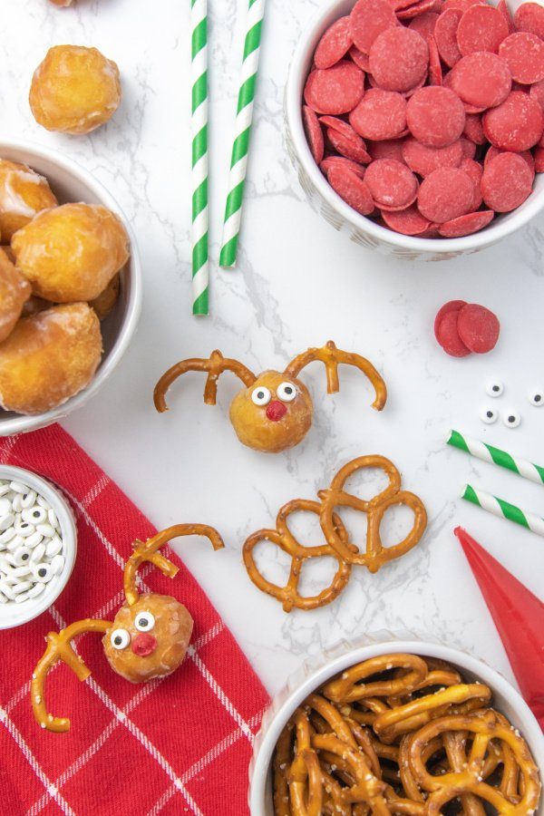 donut holes on table 