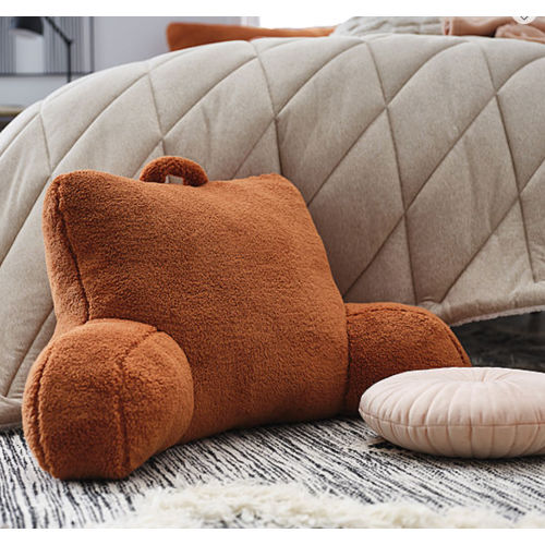 Home Expressions Fleece Plush Backrest Pillow (1)