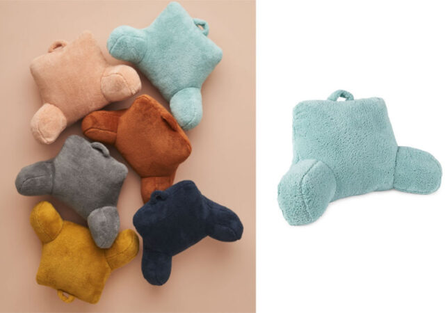 Home Expressions Fleece Plush Backrest Pillow