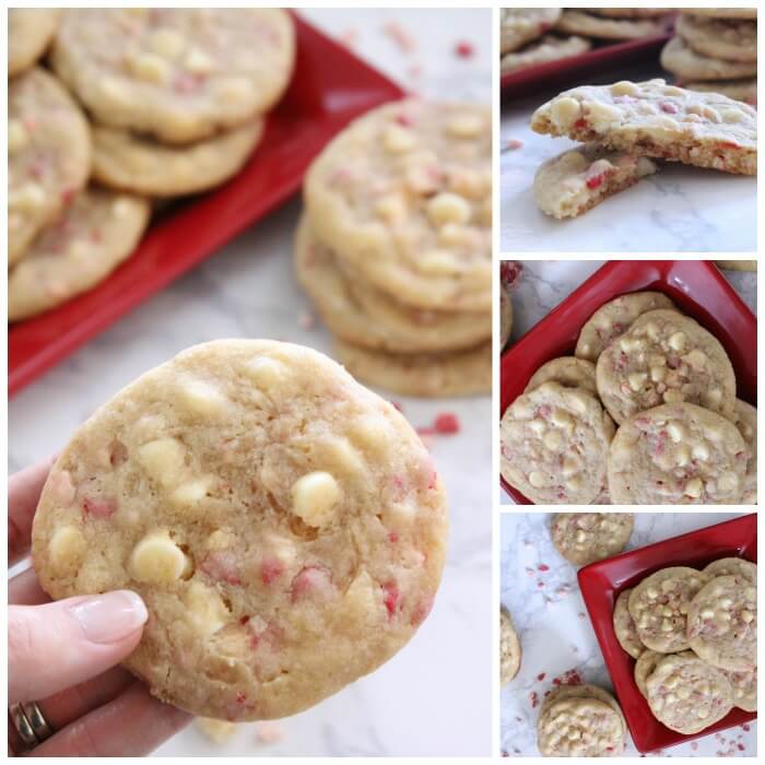 peppermint cookies collage 