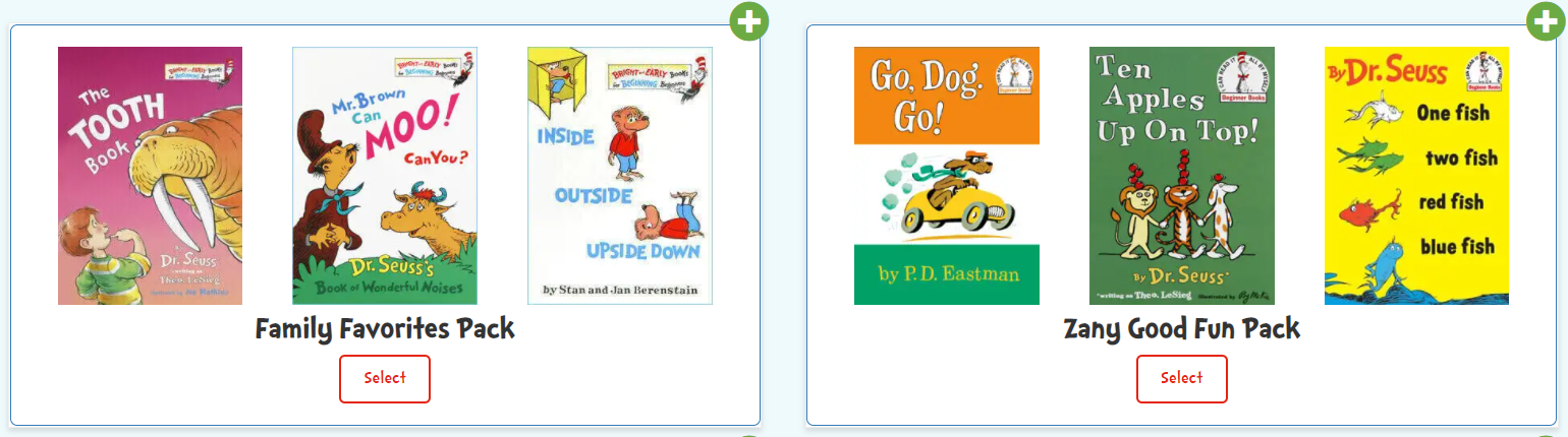 Dr Seuss Reading Program