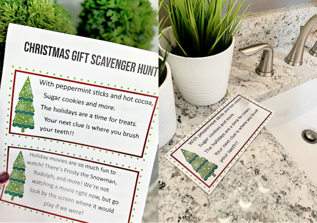 Christmas Gift Scavenger Hunt