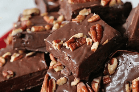 microwave fudge in bowl 