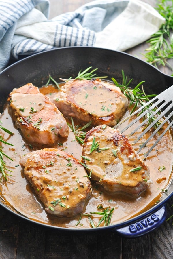 pork chops in gray