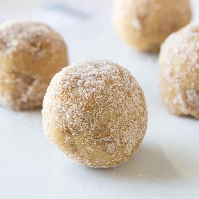 apple cider balls on table 