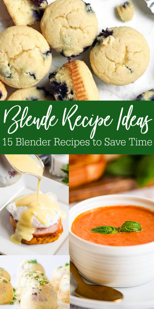 Blender recipe ideas to help you save time in the kitchen. From mixing up soup, batter for muffins, and more. A must see list of recipes. #passion4savings #blender #recipe #breafast #lunch #dessert #dinner #blenderrecipe #idea blender recipes