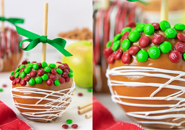 caramel apple collage