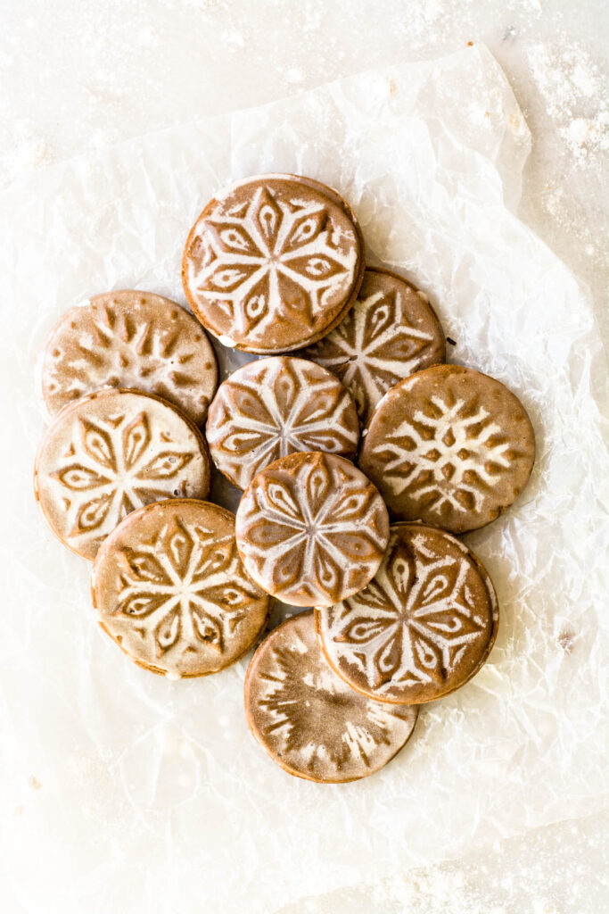 gingerbread cookies on a table 