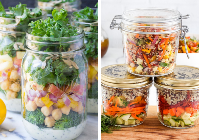 mason jar lunches