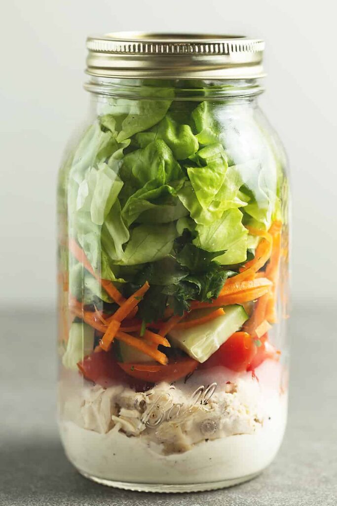 chicken salad in a jar 
