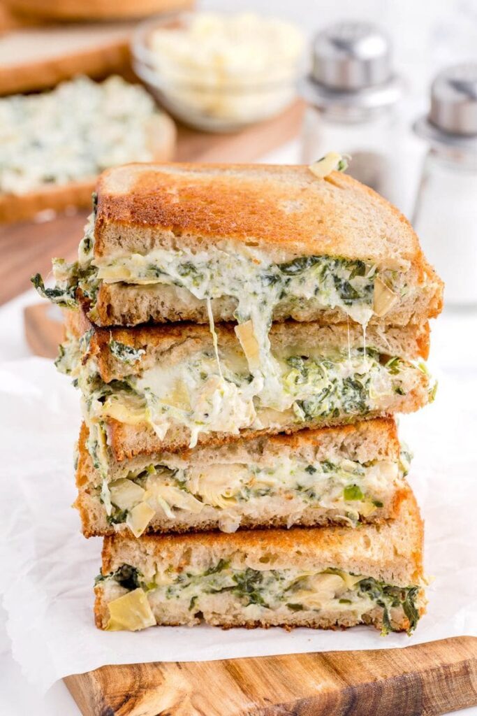 spinach artichoke bread 